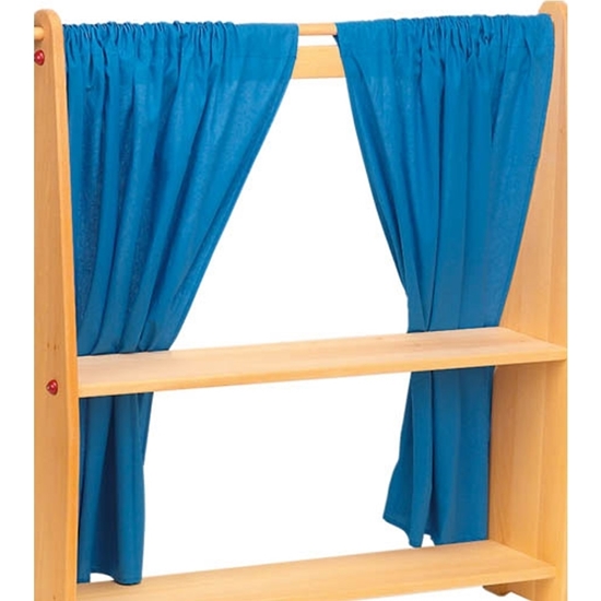 La Fée aux Jouets. Set de deux rideaux bleus La Fée aux Jouets. Set de deux rideaux bleus