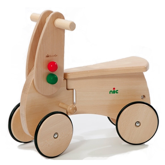 Porteur faon en bois, jouets en bois