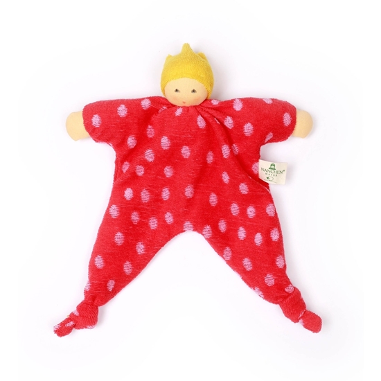 Image sur Doudou poupée hochet Princesse aux pois