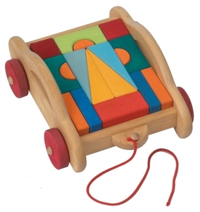 Toy Pull Push Poussette en bois Bâton de jeu pour garçons filles