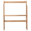 Houten speelstandaard bestaande uit 2 vertikale planken en 2 horiжontale planken en bovenaan een stok.