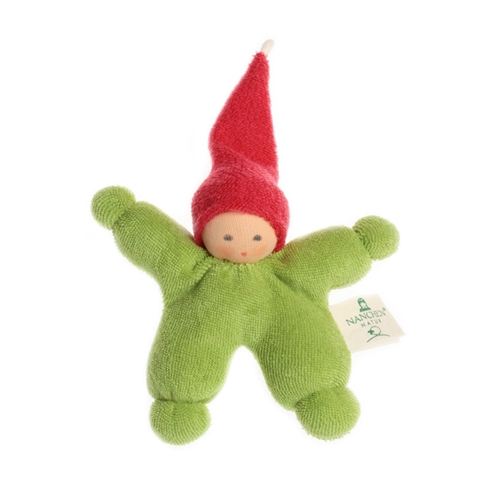 Petit lutin vert au bonnet rouge