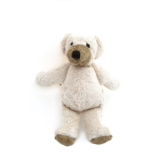 Ours en peluche blanc en coton bio musical ou non