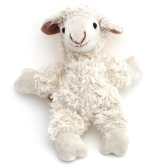 Achat peluche oreiller mouton blanc 30cm. Peluche personnalisée.